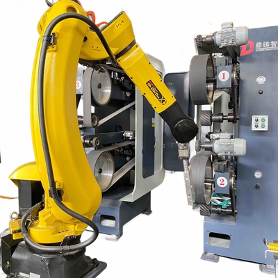 ซื้อ ระบบขัดครีบหุ่นยนต์ ABB CNC เครื่องขัดอัตโนมัติ การผลิตออนไลน์