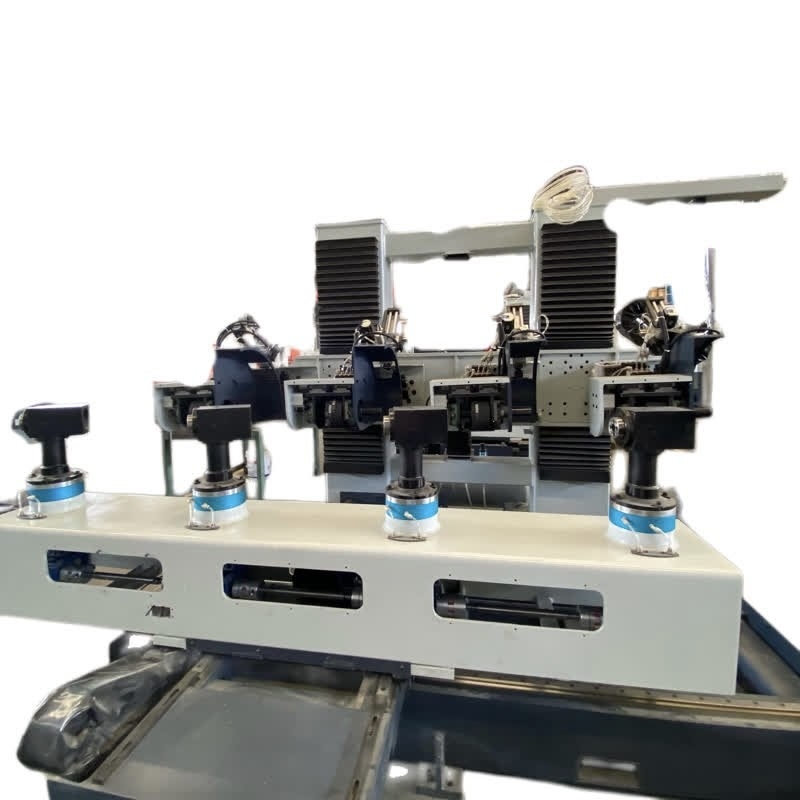 Brass Sanitary Ware Parts Surface Grinding Buffing Machine With Four Shaft