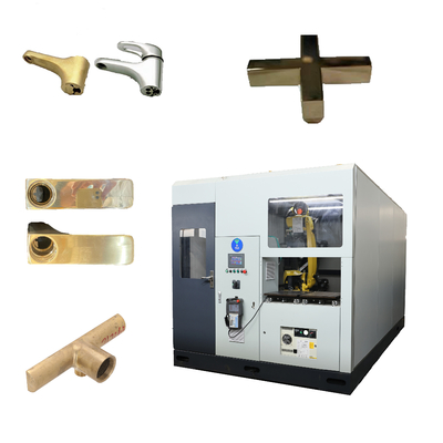 เครื่องบด CNC หุ่นยนต์ความแม่นยําสูงเสียงต่ําสําหรับรถยนต์ Wheel Hub Hardware Casting Automation Deburring