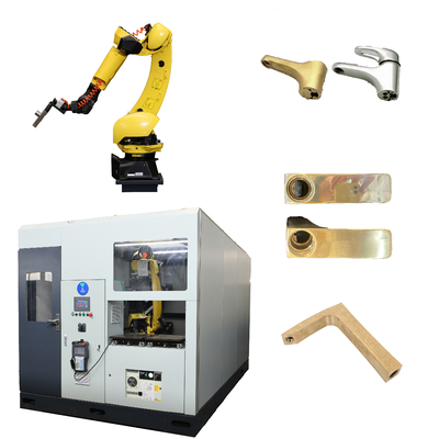 CNC เครื่องจักรอัตโนมัติเบรคเลเวอร์บรินดิ่ง Polishing ระบบหุ่นยนต์สําหรับชิ้นส่วนโลหะ