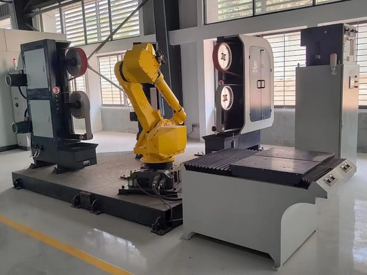 ระบบบํารุงโลหะแบบหุ่นยนต์ CNC พร้อมความสามารถในการชําระตําแหน่งและการบดแม่นยํา